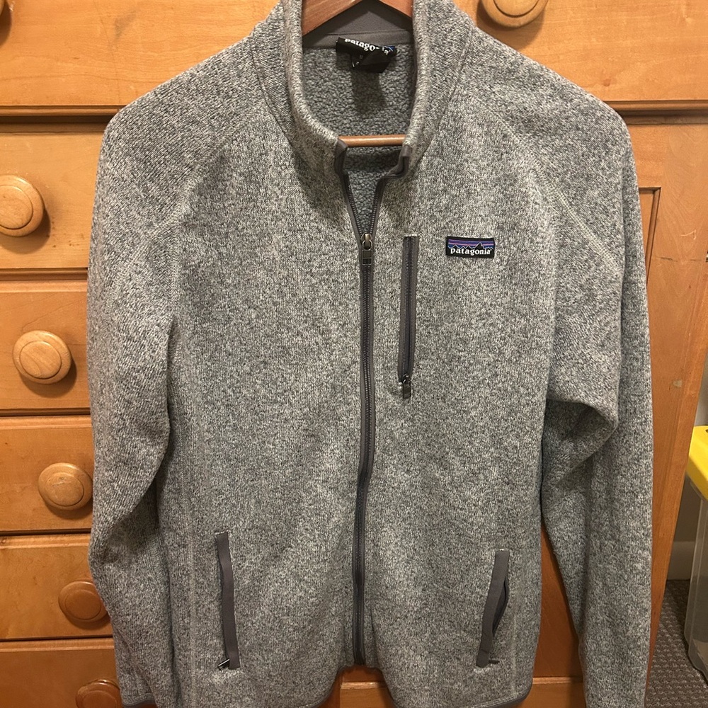 Patagonia Heather Gray Full-Zip Jacket
